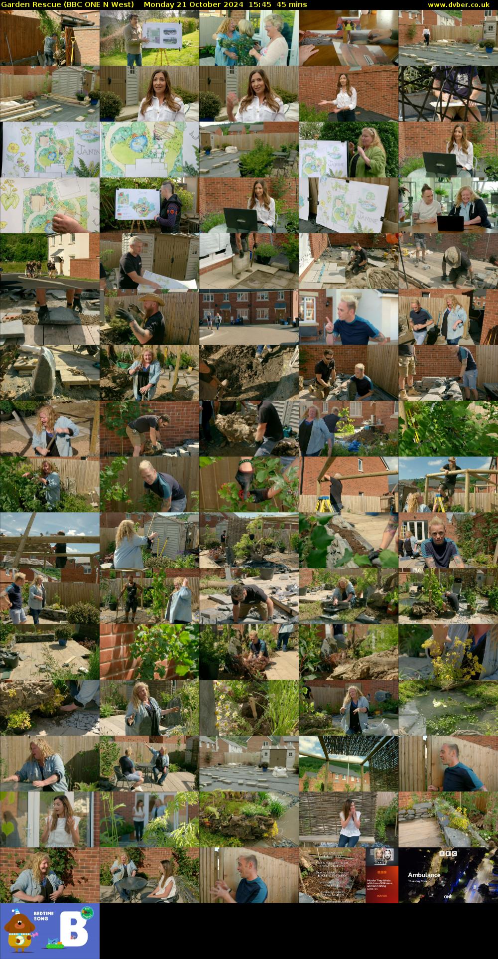 Garden Rescue (BBC ONE N West) Monday 21 October 2024 15:45 - 16:30