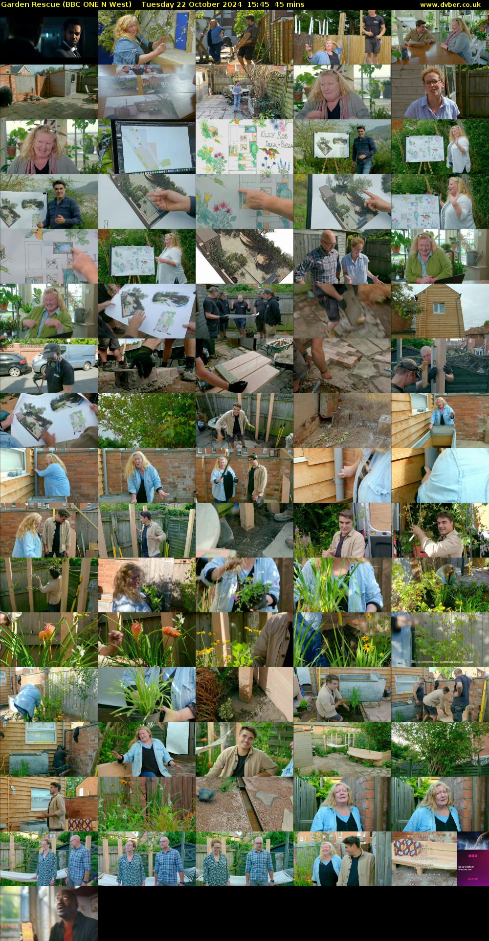 Garden Rescue (BBC ONE N West) Tuesday 22 October 2024 15:45 - 16:30
