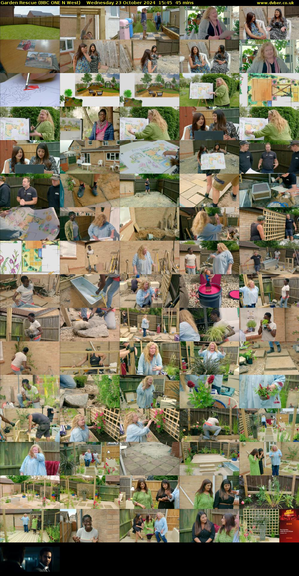 Garden Rescue (BBC ONE N West) Wednesday 23 October 2024 15:45 - 16:30