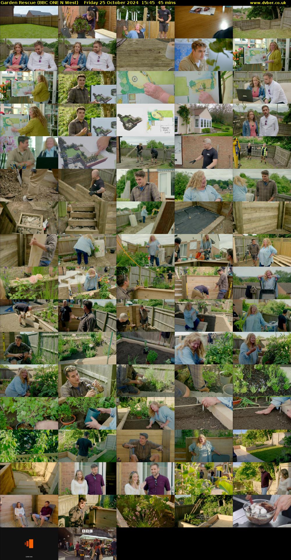 Garden Rescue (BBC ONE N West) Friday 25 October 2024 15:45 - 16:30