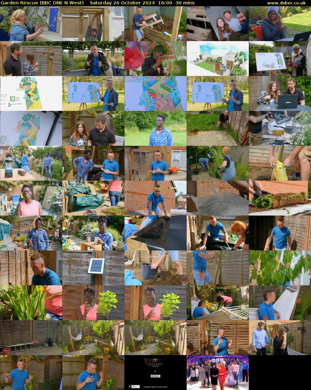 Garden Rescue (BBC ONE N West) Saturday 26 October 2024 16:00 - 16:30