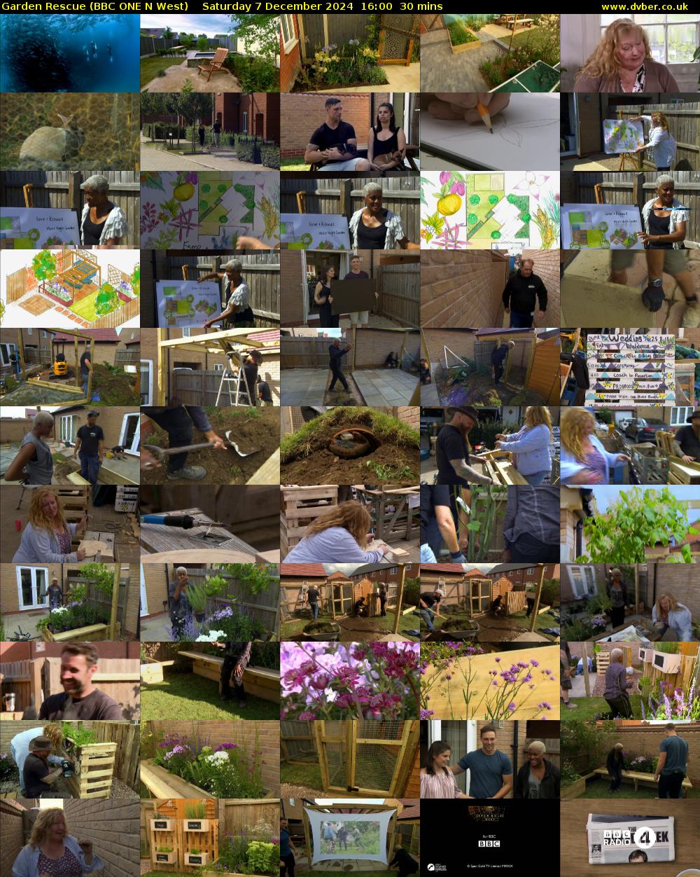Garden Rescue (BBC ONE N West) Saturday 7 December 2024 16:00 - 16:30