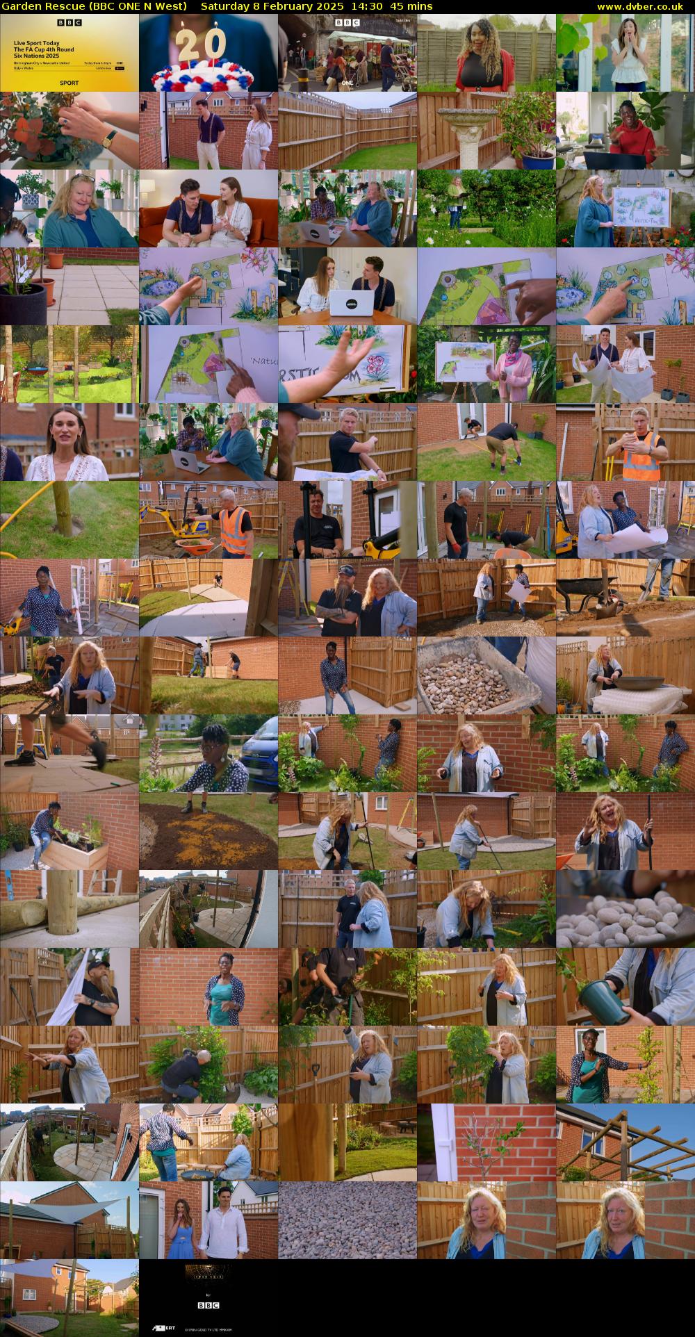 Garden Rescue (BBC ONE N West) Saturday 8 February 2025 14:30 - 15:15