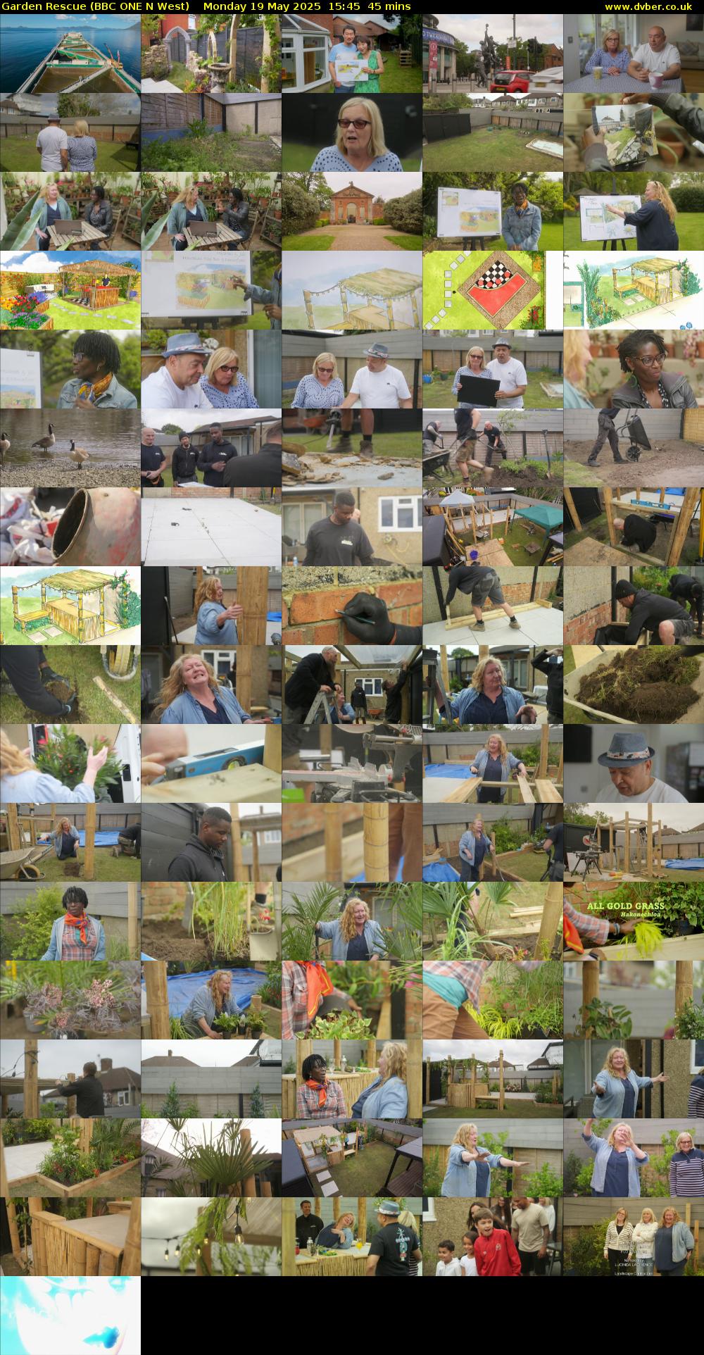 Garden Rescue (BBC ONE N West) Monday 19 May 2025 15:45 - 16:30
