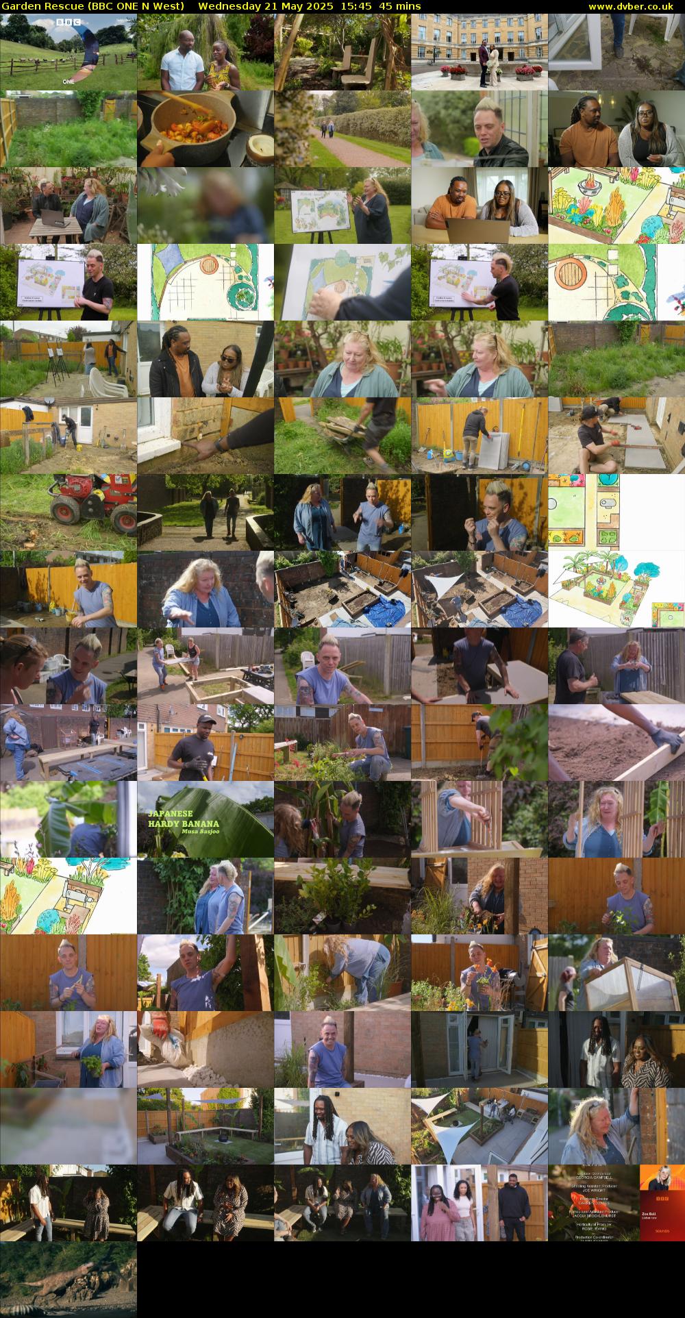 Garden Rescue (BBC ONE N West) Wednesday 21 May 2025 15:45 - 16:30