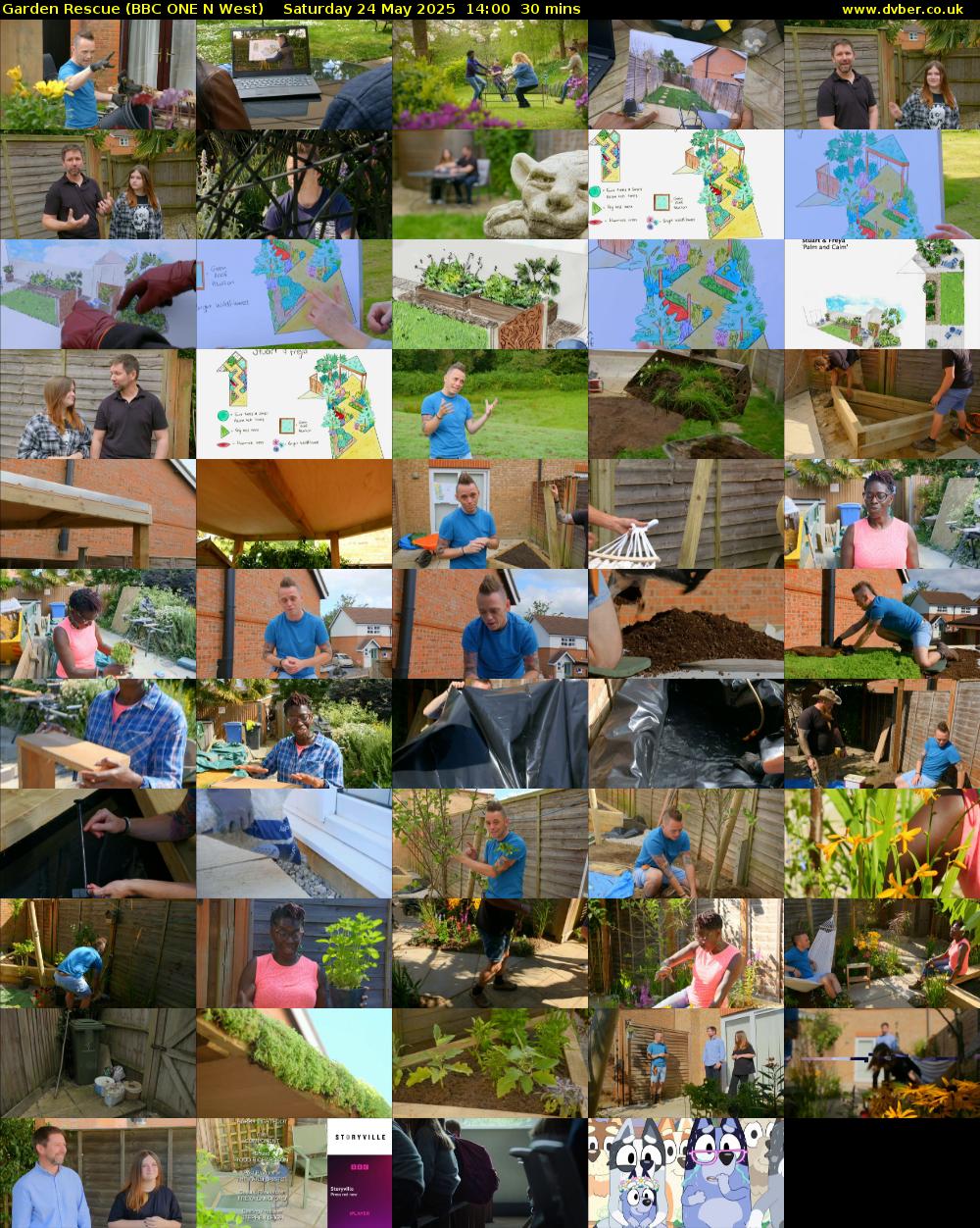Garden Rescue (BBC ONE N West) Saturday 24 May 2025 14:00 - 14:30