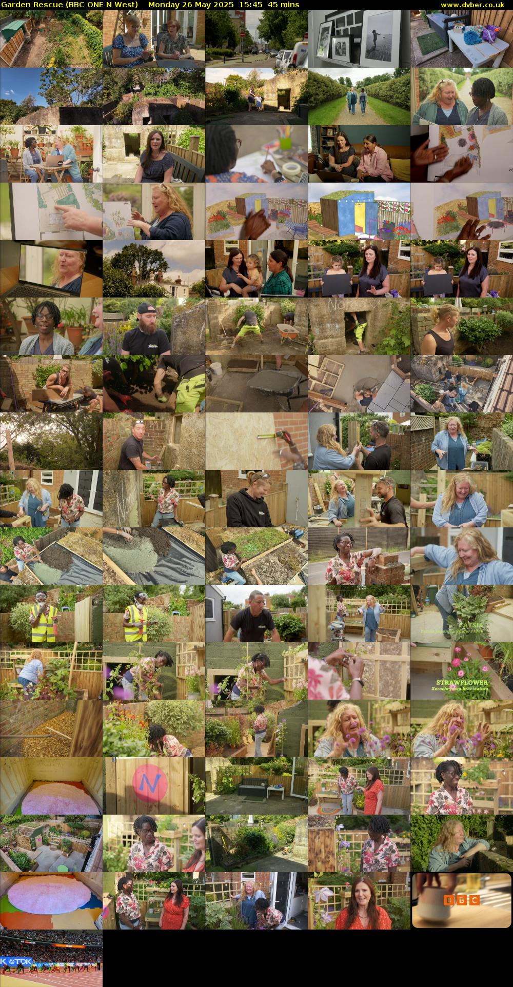 Garden Rescue (BBC ONE N West) Monday 26 May 2025 15:45 - 16:30