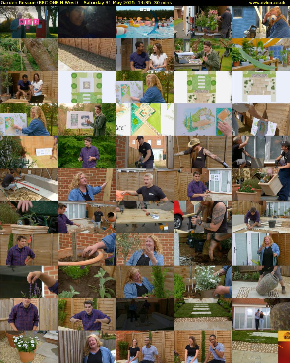 Garden Rescue (BBC ONE N West) Saturday 31 May 2025 14:35 - 15:05