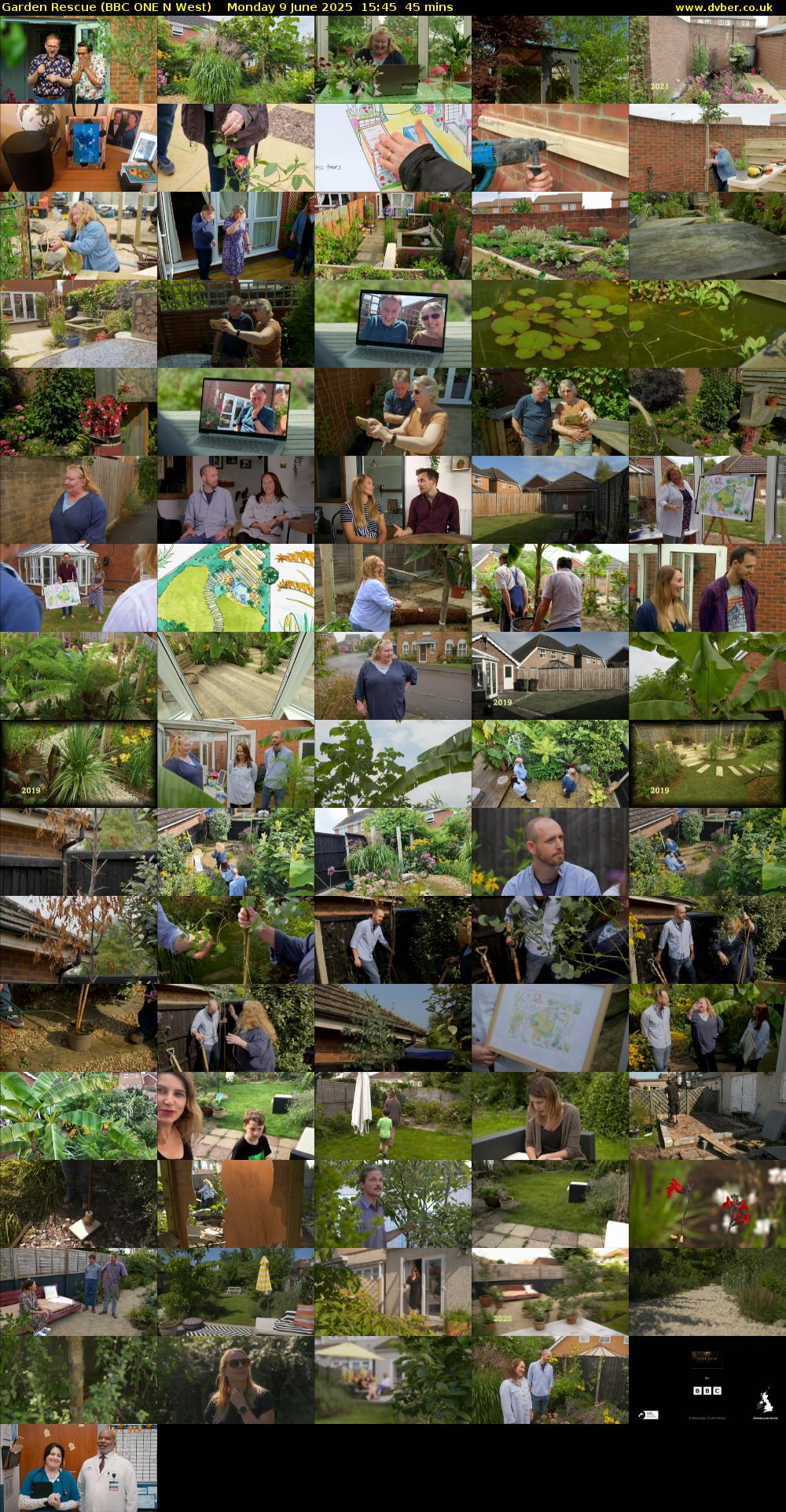 Garden Rescue (BBC ONE N West) Monday 9 June 2025 15:45 - 16:30