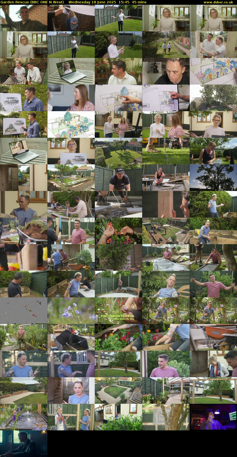 Garden Rescue (BBC ONE N West) Wednesday 18 June 2025 15:45 - 16:30
