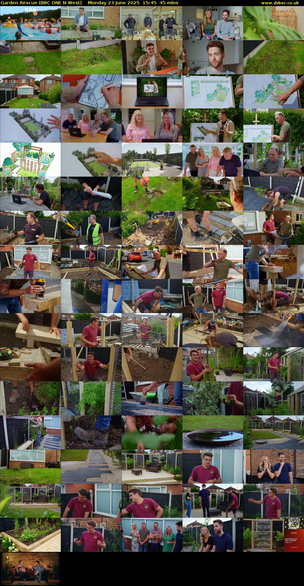 Garden Rescue (BBC ONE N West) Monday 23 June 2025 15:45 - 16:30