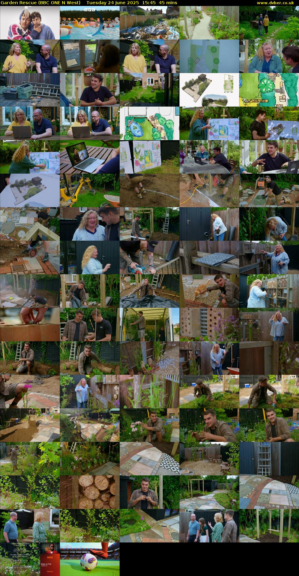 Garden Rescue (BBC ONE N West) Tuesday 24 June 2025 15:45 - 16:30