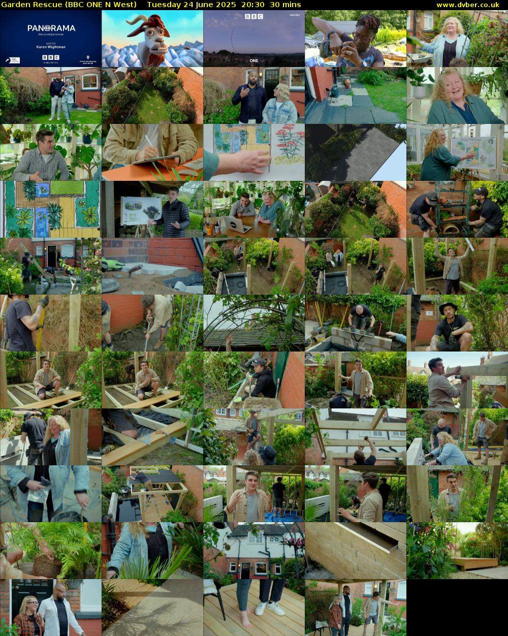 Garden Rescue (BBC ONE N West) Tuesday 24 June 2025 20:30 - 21:00