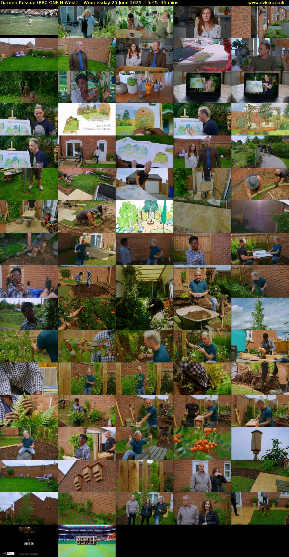Garden Rescue (BBC ONE N West) Wednesday 25 June 2025 15:45 - 16:30
