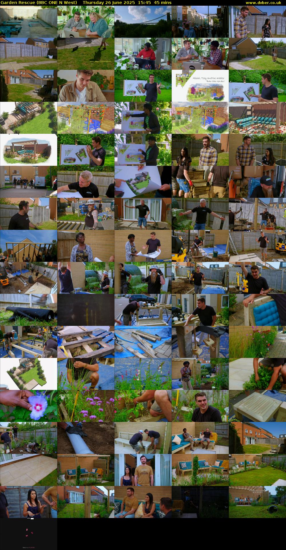 Garden Rescue (BBC ONE N West) Thursday 26 June 2025 15:45 - 16:30