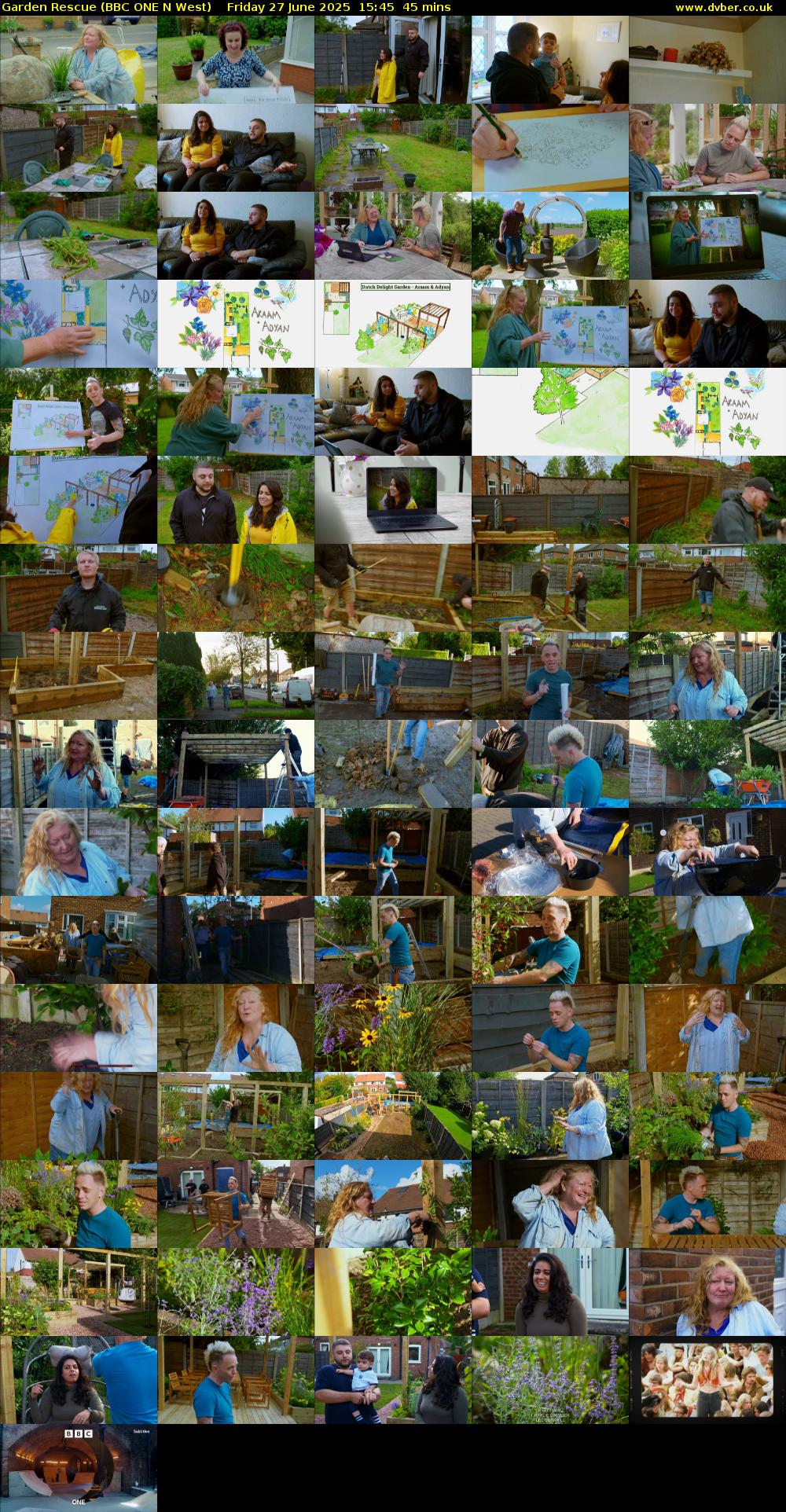 Garden Rescue (BBC ONE N West) Friday 27 June 2025 15:45 - 16:30