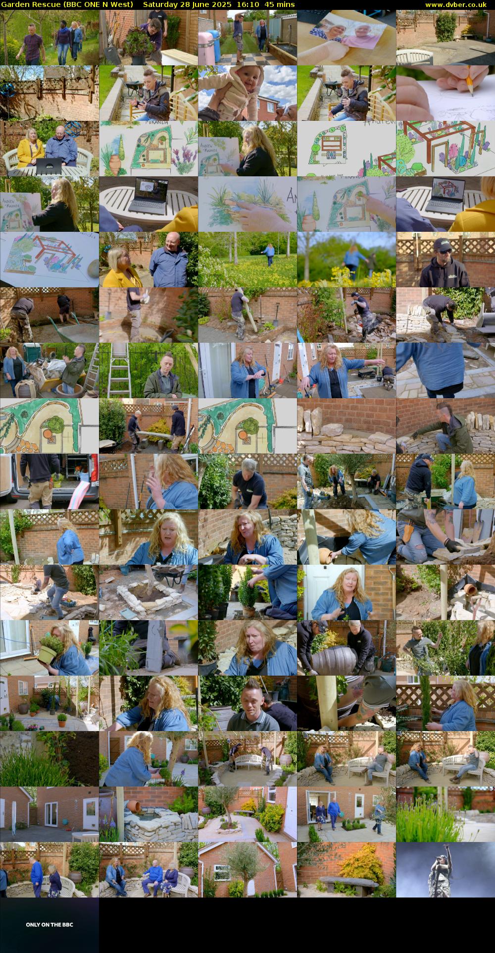 Garden Rescue (BBC ONE N West) Saturday 28 June 2025 16:10 - 16:55