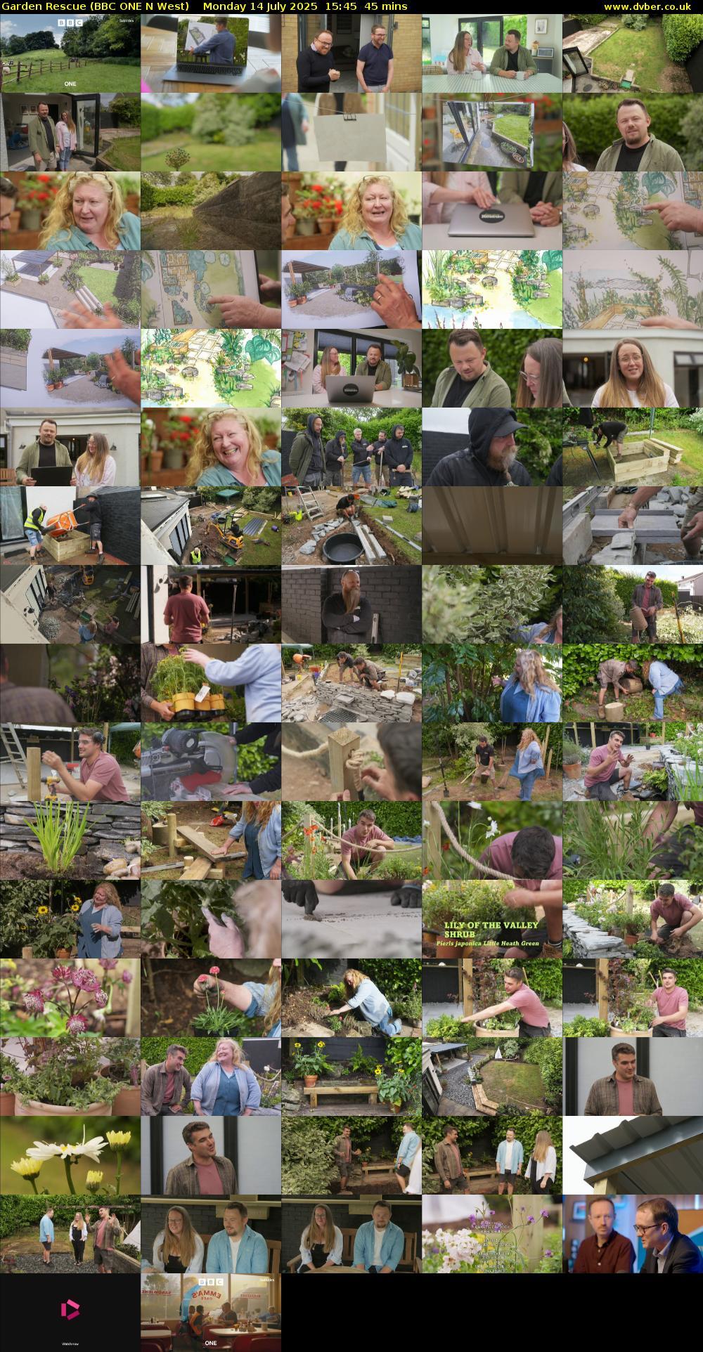 Garden Rescue (BBC ONE N West) Monday 14 July 2025 15:45 - 16:30