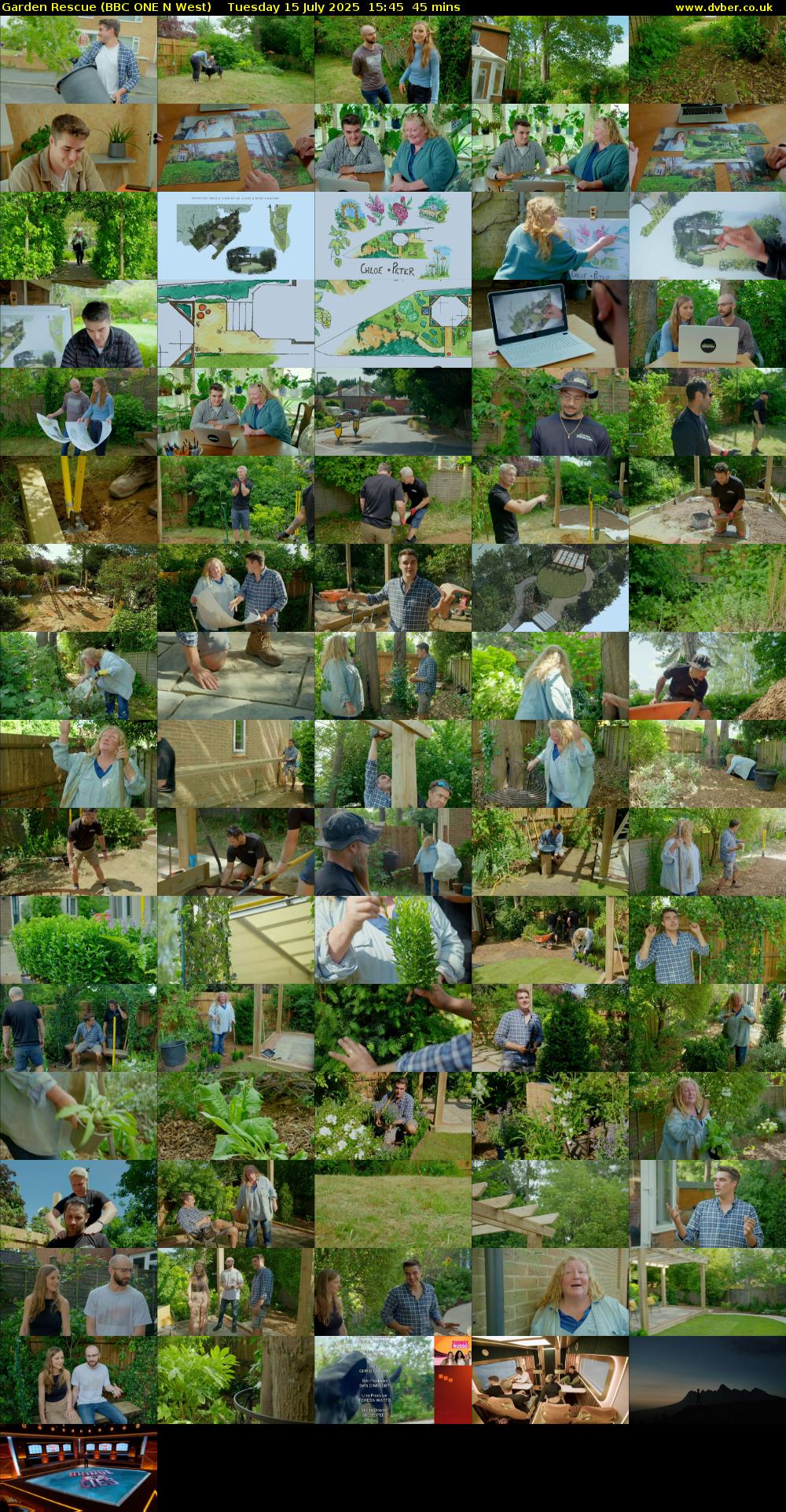 Garden Rescue (BBC ONE N West) Tuesday 15 July 2025 15:45 - 16:30