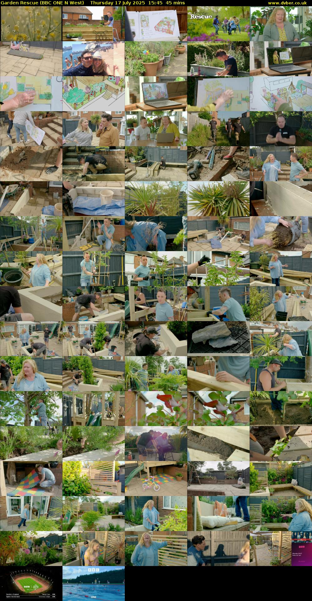 Garden Rescue (BBC ONE N West) Thursday 17 July 2025 15:45 - 16:30