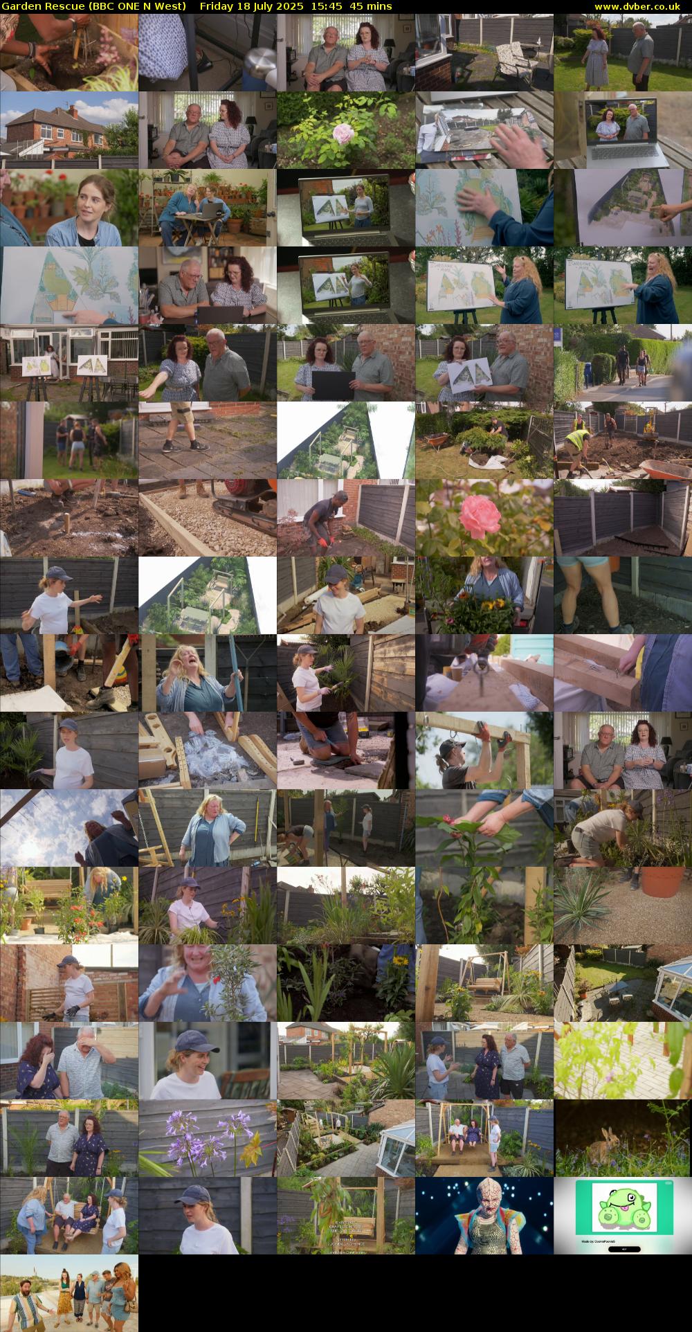 Garden Rescue (BBC ONE N West) Friday 18 July 2025 15:45 - 16:30