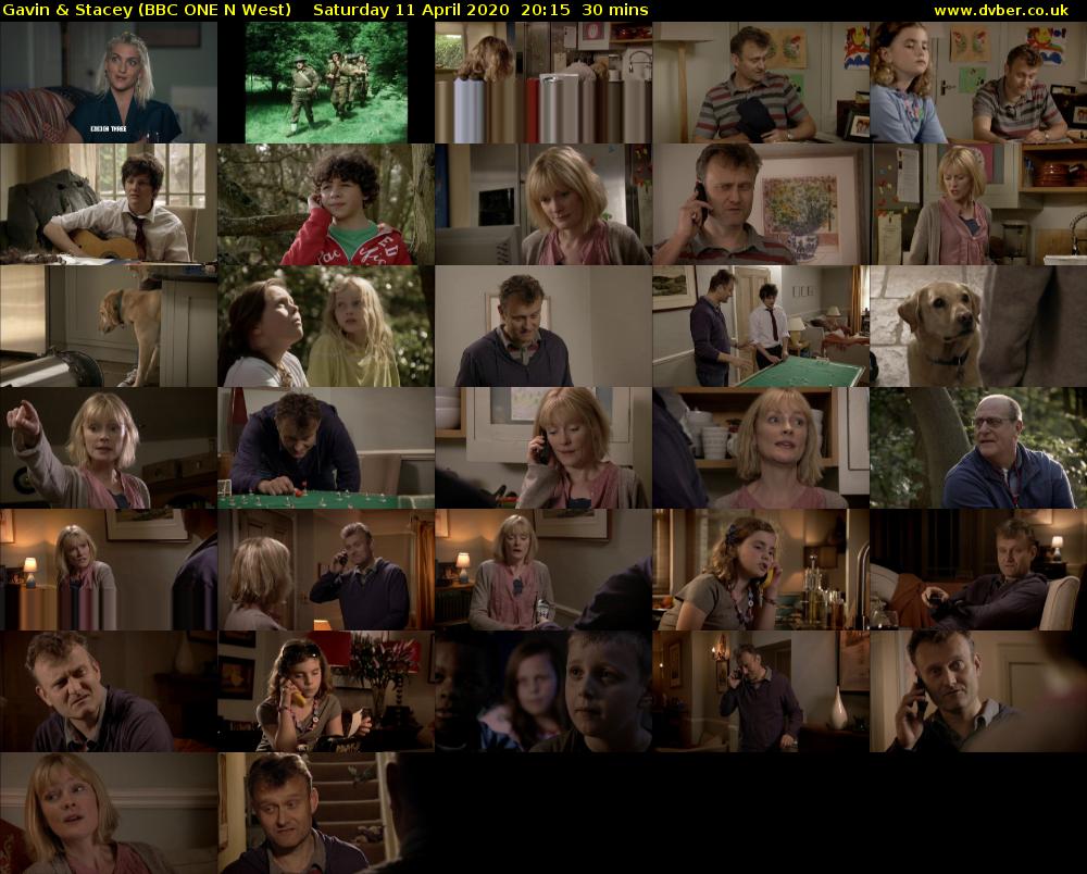 Gavin & Stacey (BBC ONE N West) Saturday 11 April 2020 20:15 - 20:45