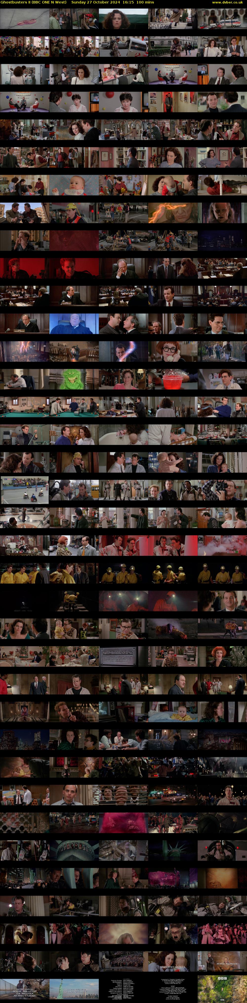 Ghostbusters II (BBC ONE N West) Sunday 27 October 2024 16:15 - 17:55