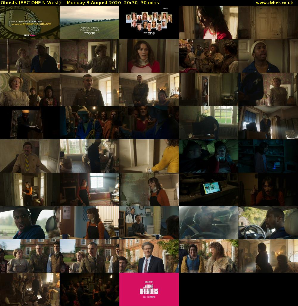 Ghosts (BBC ONE N West) Monday 3 August 2020 20:30 - 21:00