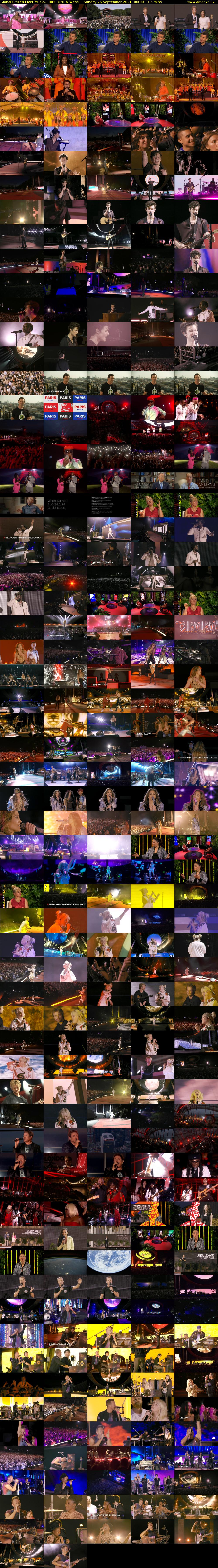 Global Citizen Live: Music... (BBC ONE N West) Sunday 26 September 2021 00:00 - 03:05