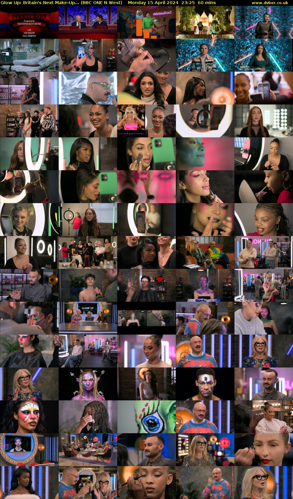 Glow Up: Britain's Next Make-Up... (BBC ONE N West) Monday 15 April 2024 23:25 - 00:25