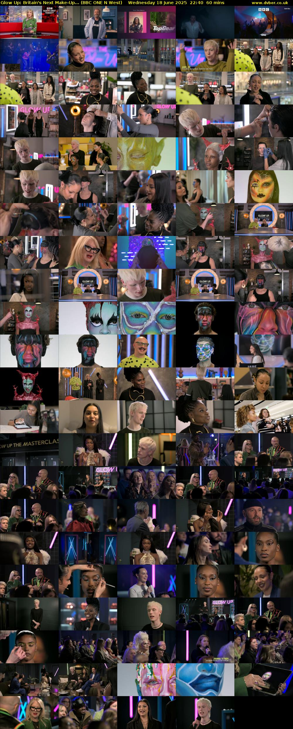 Glow Up: Britain's Next Make-Up... (BBC ONE N West) Wednesday 18 June 2025 22:40 - 23:40