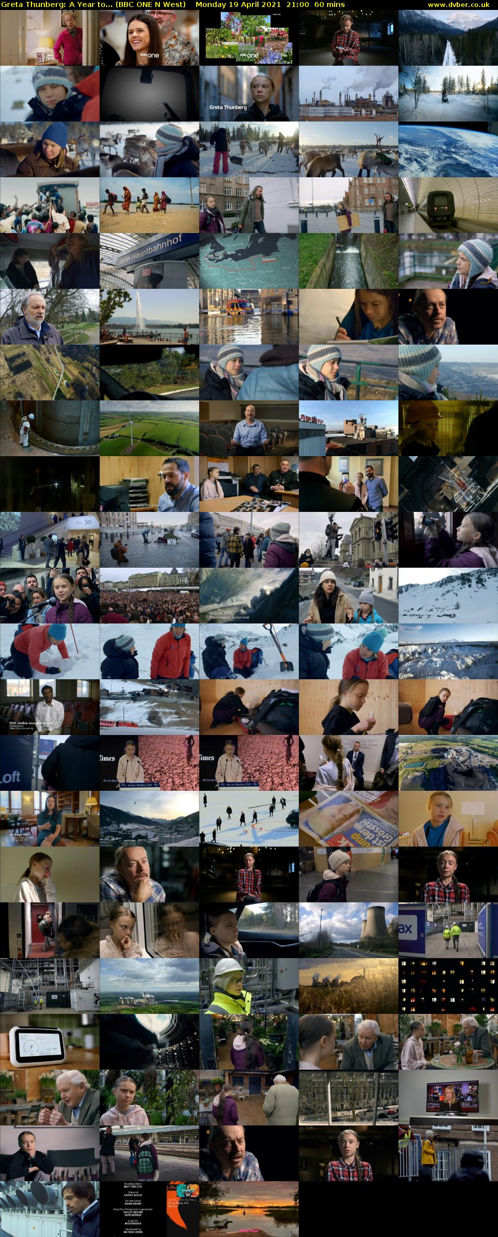 Greta Thunberg: A Year to... (BBC ONE N West) Monday 19 April 2021 21:00 - 22:00