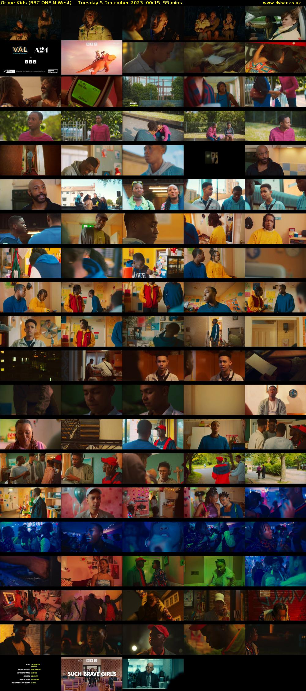 Grime Kids (BBC ONE N West) Tuesday 5 December 2023 00:15 - 01:10