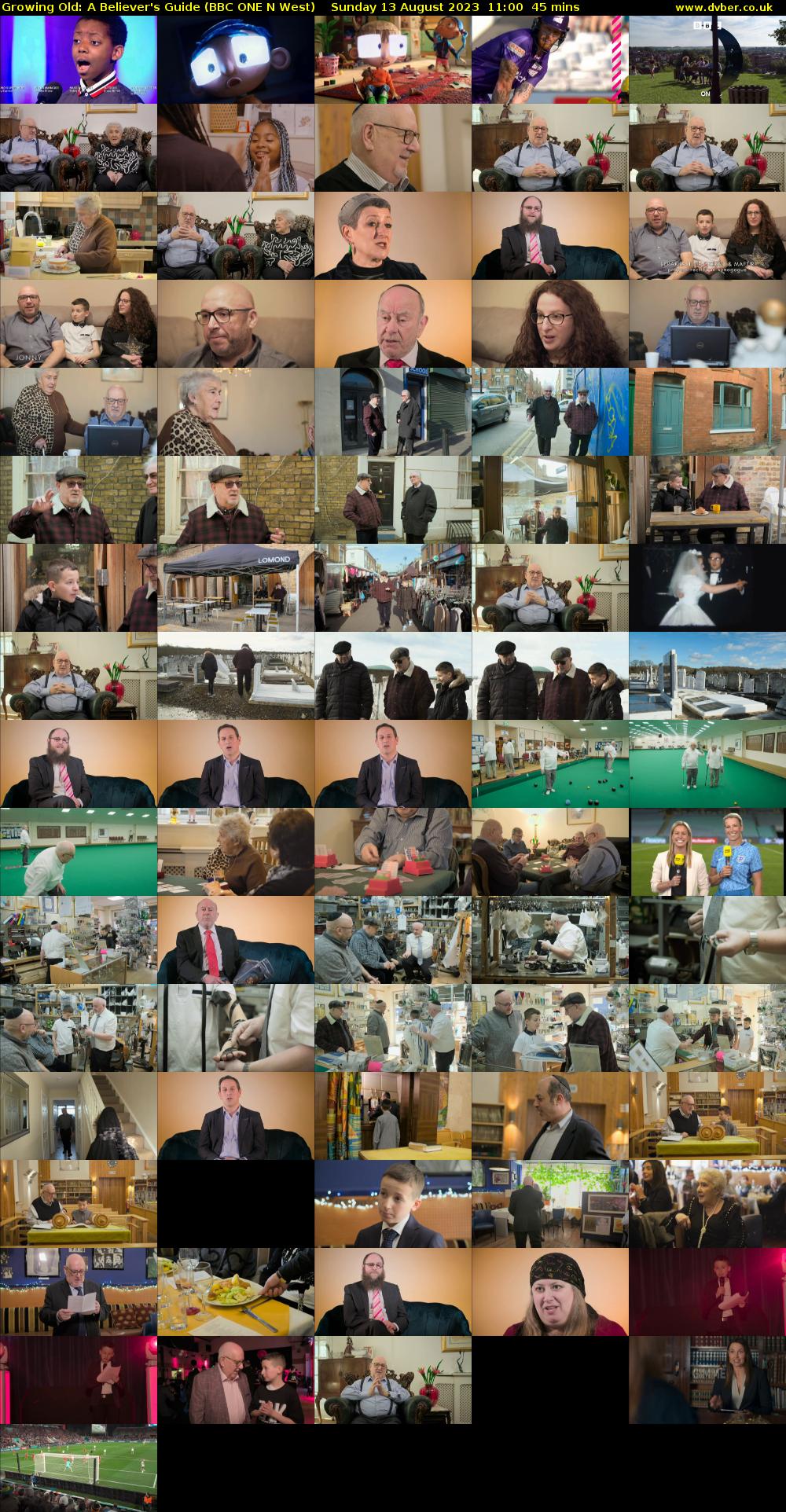 Growing Old: A Believer's Guide (BBC ONE N West) Sunday 13 August 2023 11:00 - 11:45