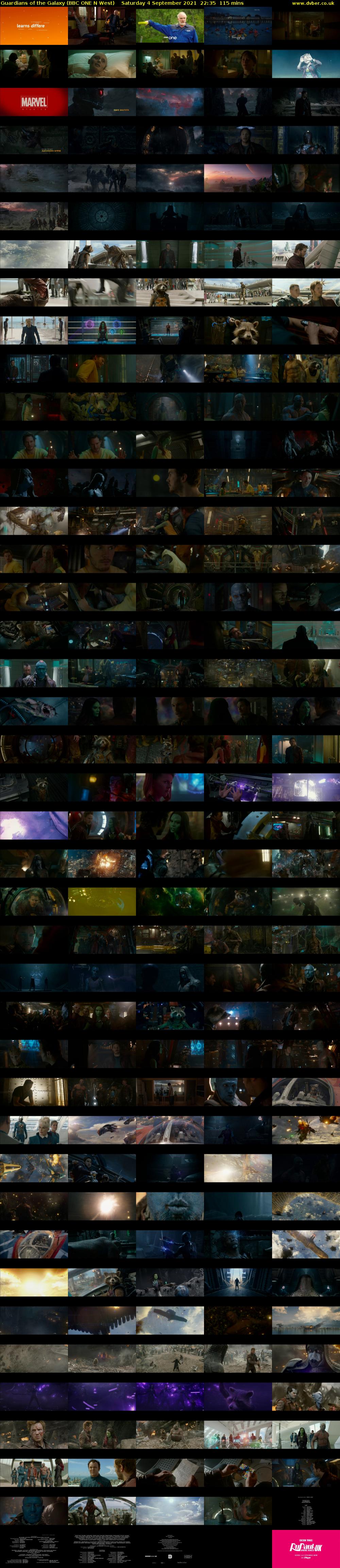Guardians of the Galaxy (BBC ONE N West) Saturday 4 September 2021 22:35 - 00:30