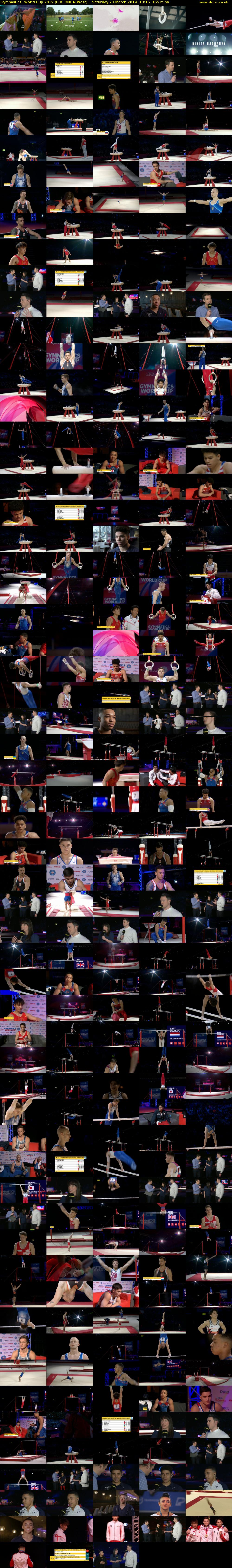 Gymnastics: World Cup 2019 (BBC ONE N West) Saturday 23 March 2019 13:15 - 16:00