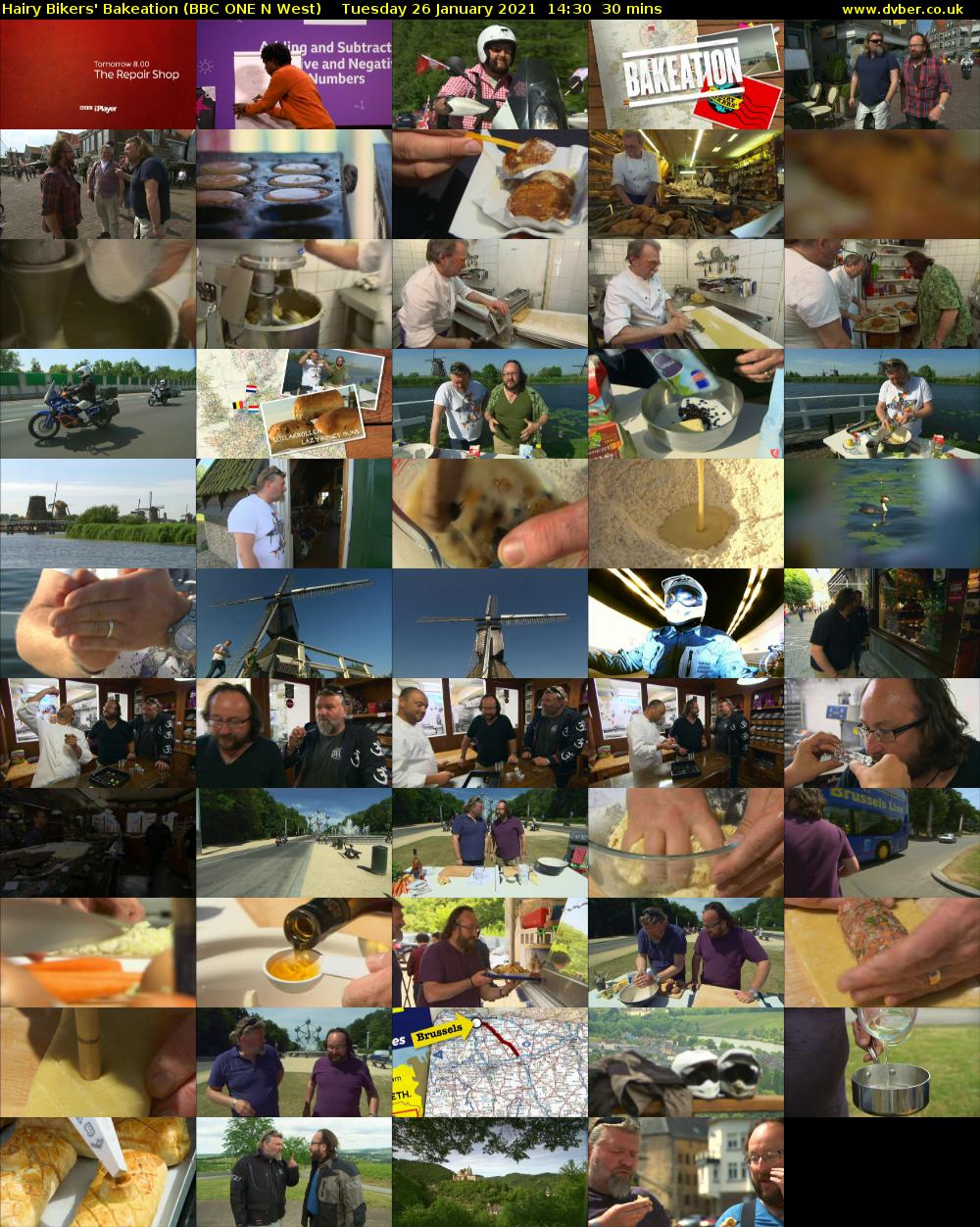 Hairy Bikers' Bakeation (BBC ONE N West) Tuesday 26 January 2021 14:30 - 15:00