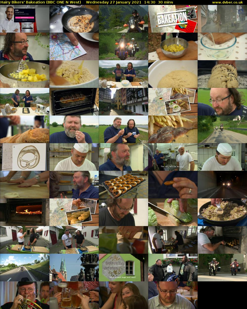 Hairy Bikers' Bakeation (BBC ONE N West) Wednesday 27 January 2021 14:30 - 15:00