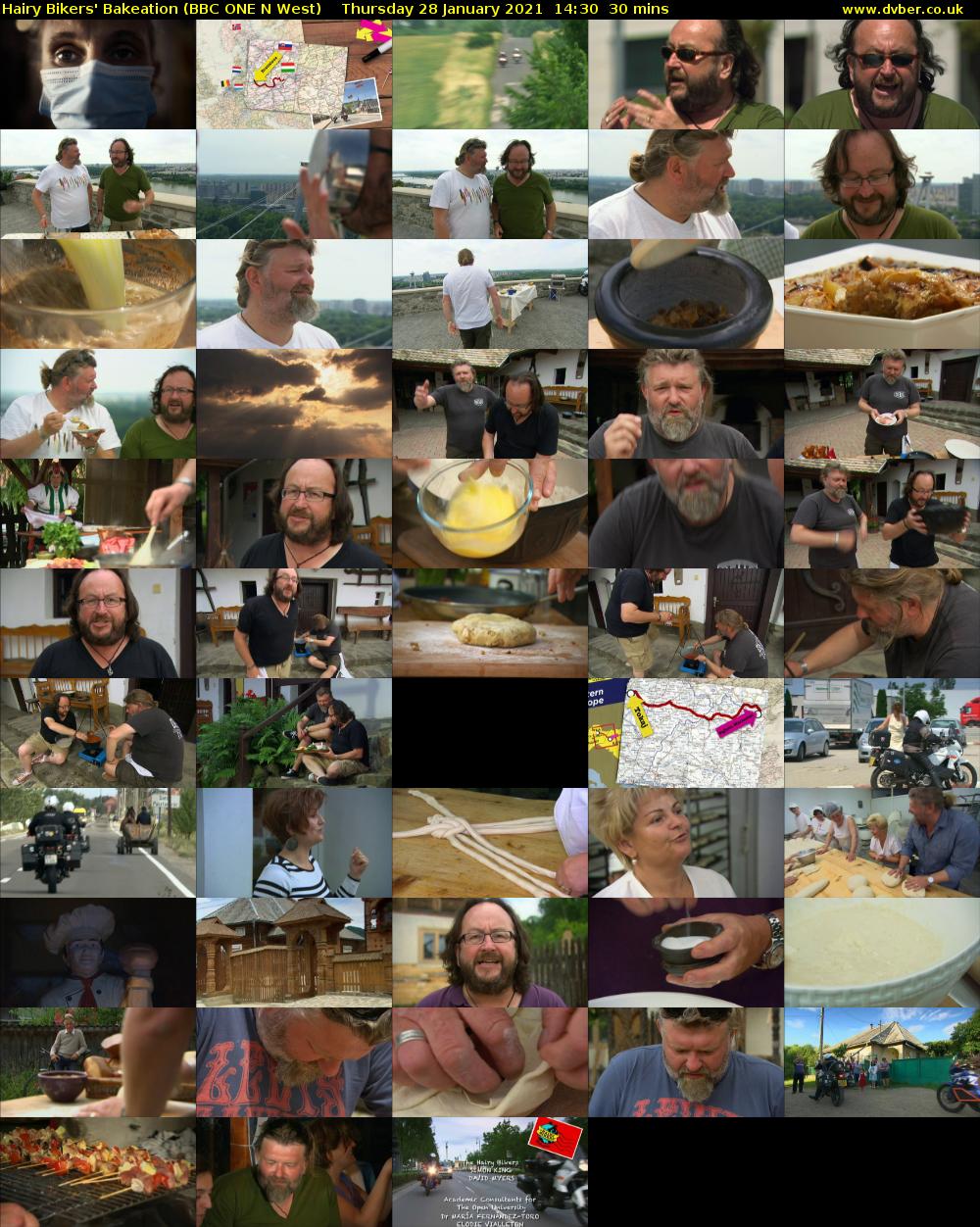 Hairy Bikers' Bakeation (BBC ONE N West) Thursday 28 January 2021 14:30 - 15:00