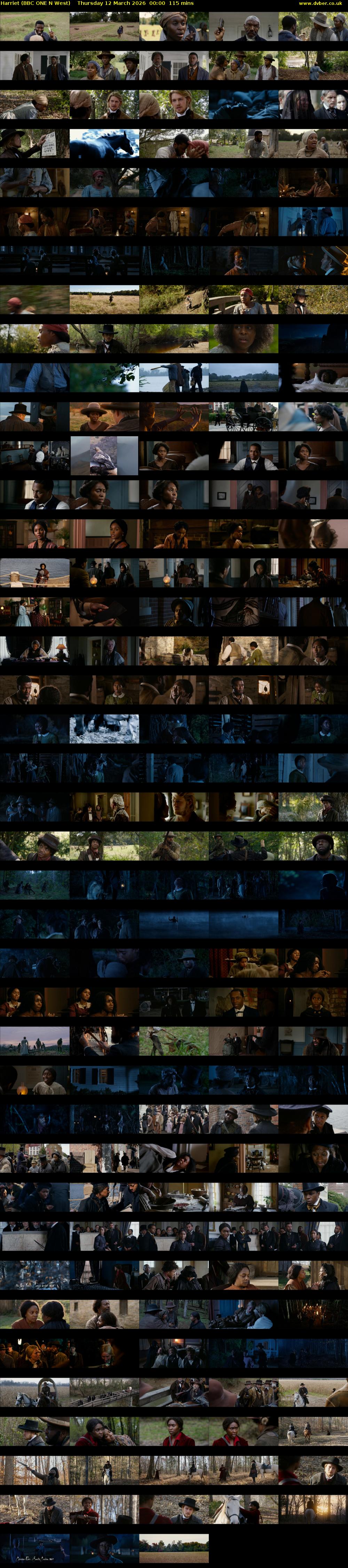 Harriet (BBC ONE N West) Thursday 12 March 2026 00:00 - 01:55