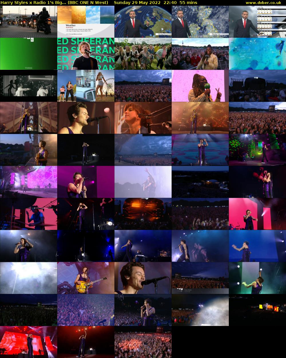 Harry Styles x Radio 1's Big... (BBC ONE N West) Sunday 29 May 2022 22:40 - 23:35