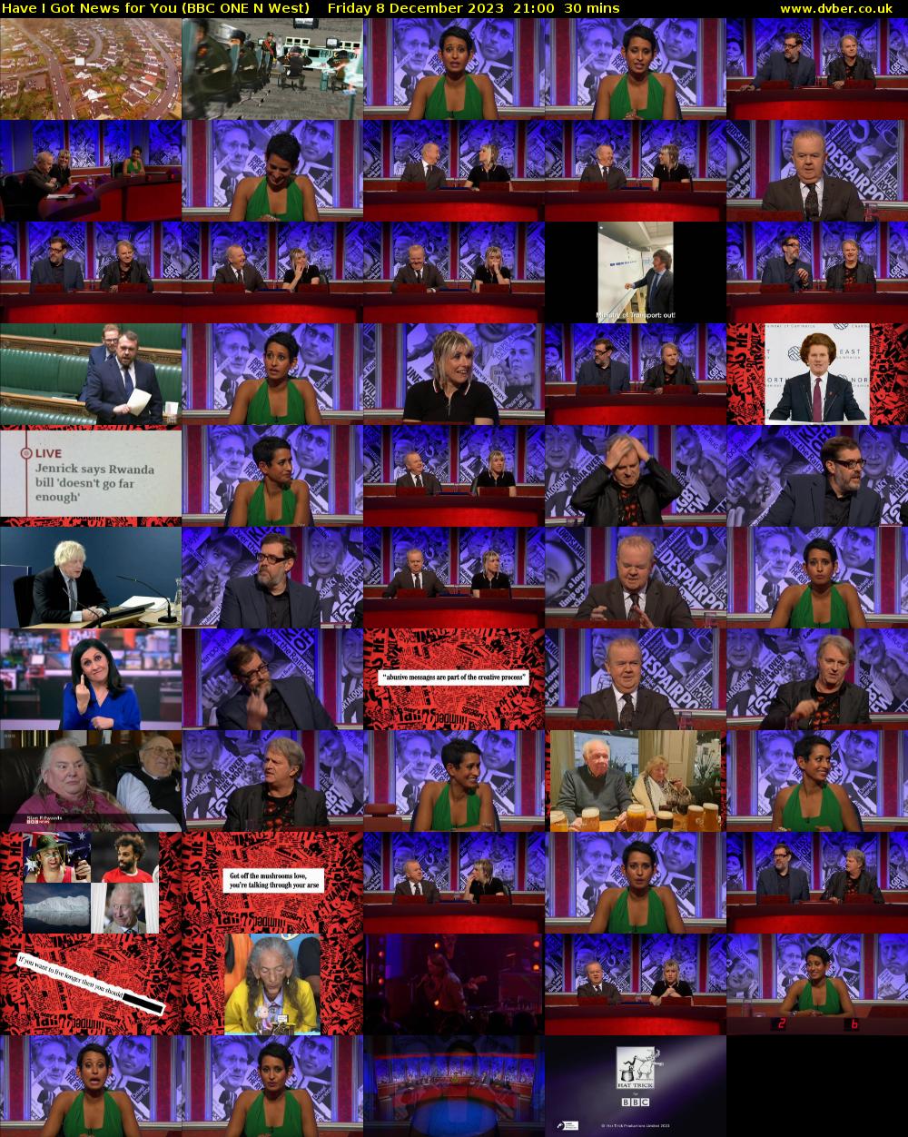 Have I Got News for You (BBC ONE N West) Friday 8 December 2023 21:00 - 21:30