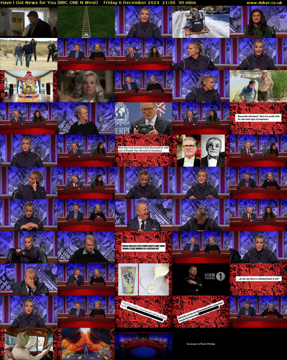 Have I Got News for You (BBC ONE N West) Friday 6 December 2024 21:00 - 21:30
