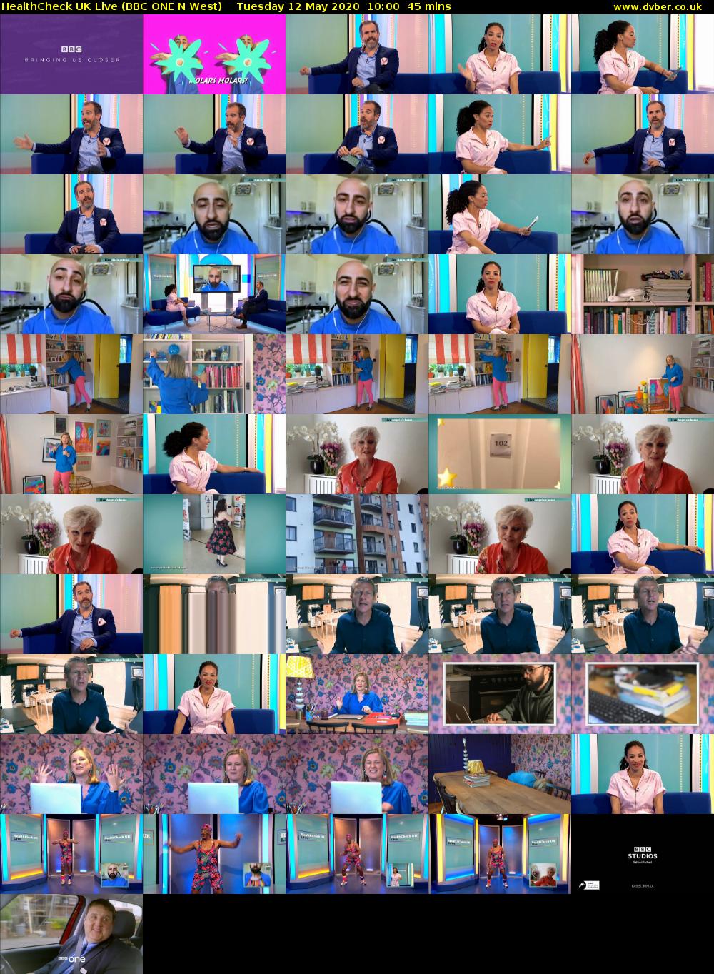HealthCheck UK Live (BBC ONE N West) Tuesday 12 May 2020 10:00 - 10:45