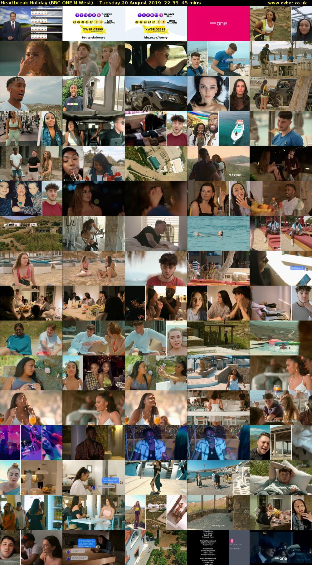 Heartbreak Holiday (BBC ONE N West) Tuesday 20 August 2019 22:35 - 23:20