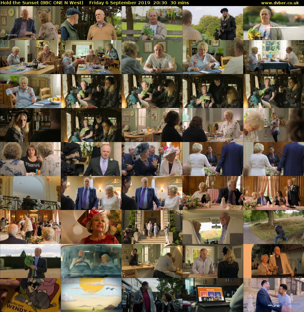 Hold the Sunset (BBC ONE N West) Friday 6 September 2019 20:30 - 21:00