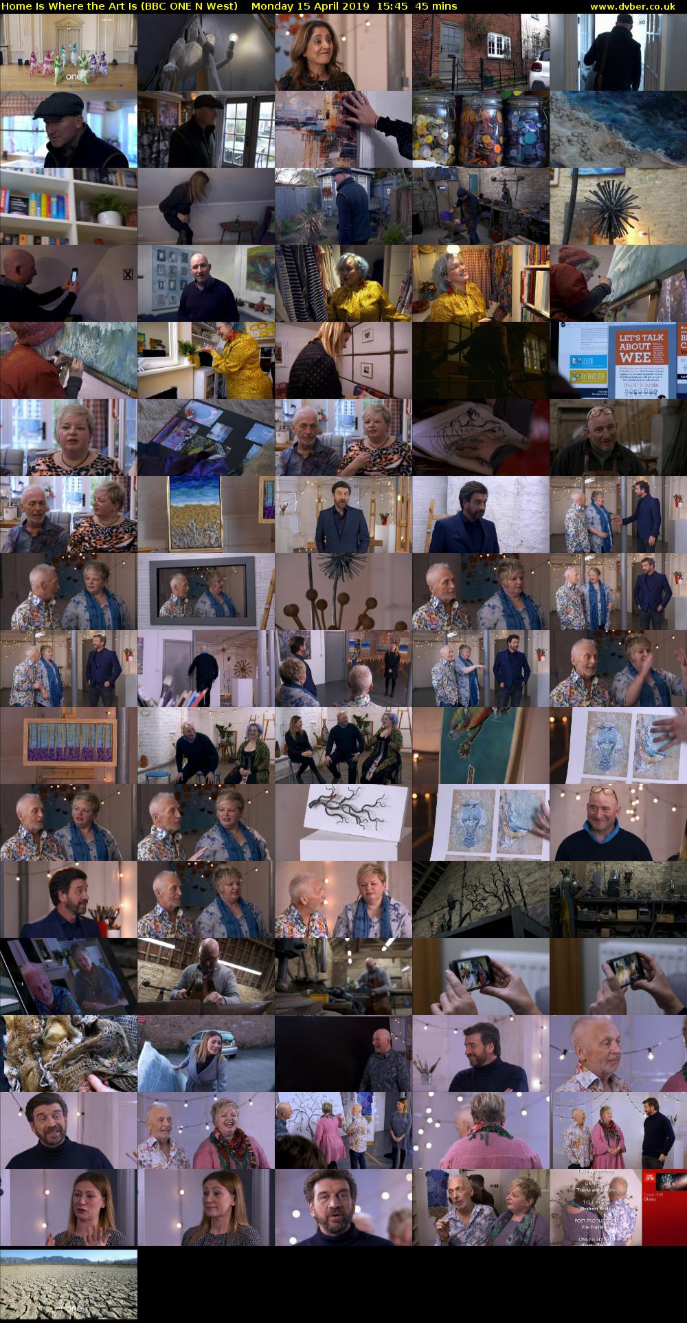 Home Is Where the Art Is (BBC ONE N West) Monday 15 April 2019 15:45 - 16:30