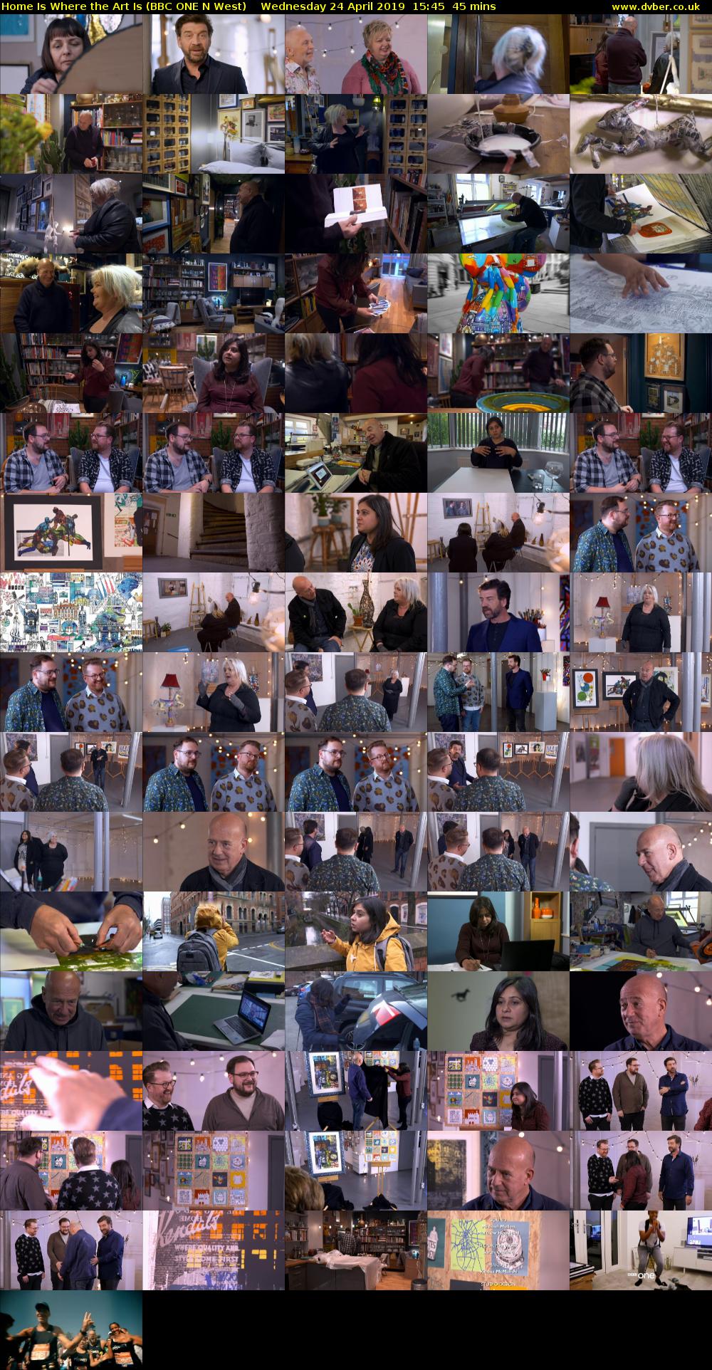Home Is Where the Art Is (BBC ONE N West) Wednesday 24 April 2019 15:45 - 16:30