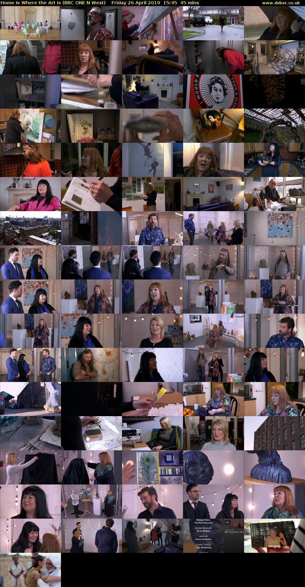 Home Is Where the Art Is (BBC ONE N West) Friday 26 April 2019 15:45 - 16:30