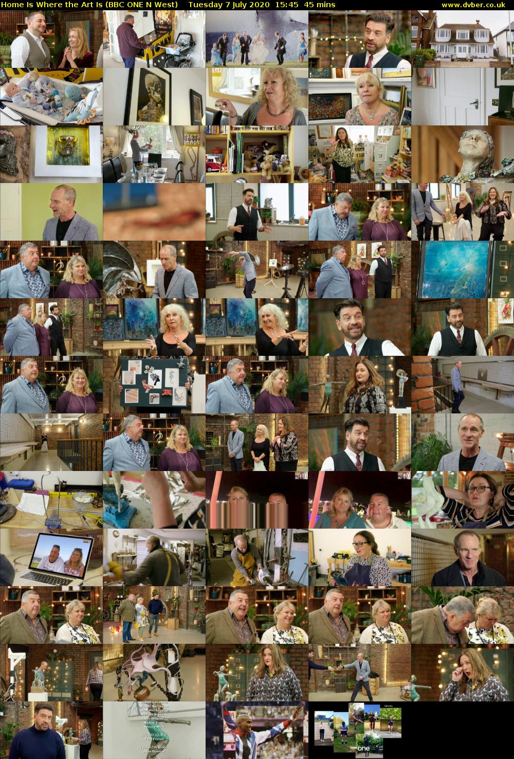 Home Is Where the Art Is (BBC ONE N West) Tuesday 7 July 2020 15:45 - 16:30